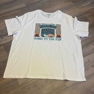 Goodfellow &Co graphic short sleeve Tshirt XXL white new with tags